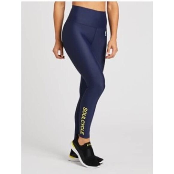 soulcycle Pants - Soulcycle X PE Nation Navy Incline Leggings Sz. S